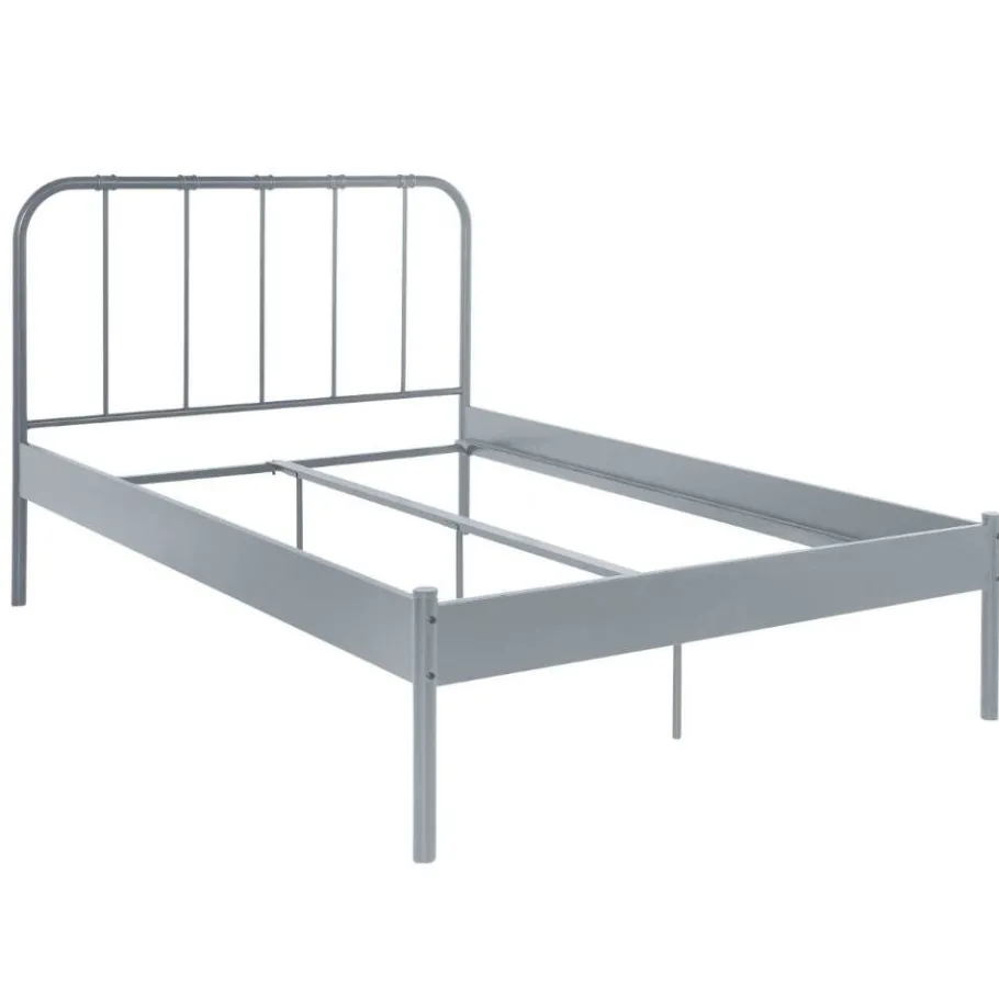 Outlet Wohnen Metall Bett in Grau - Uvienna