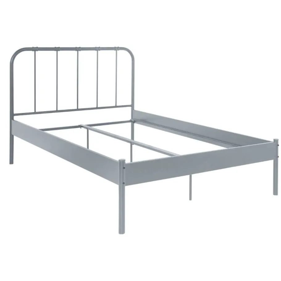 Outlet Wohnen Metall Bett in Grau - Uvienna