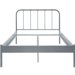 Outlet Wohnen Metall Bett in Grau - Uvienna