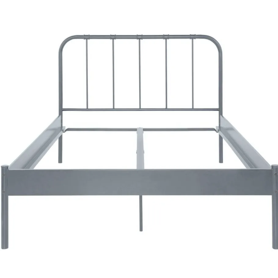 Outlet Wohnen Metall Bett in Grau - Uvienna