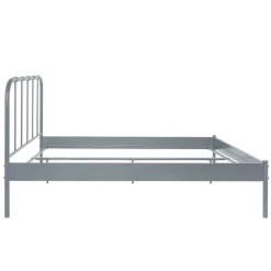 Outlet Wohnen Metall Bett in Grau - Uvienna