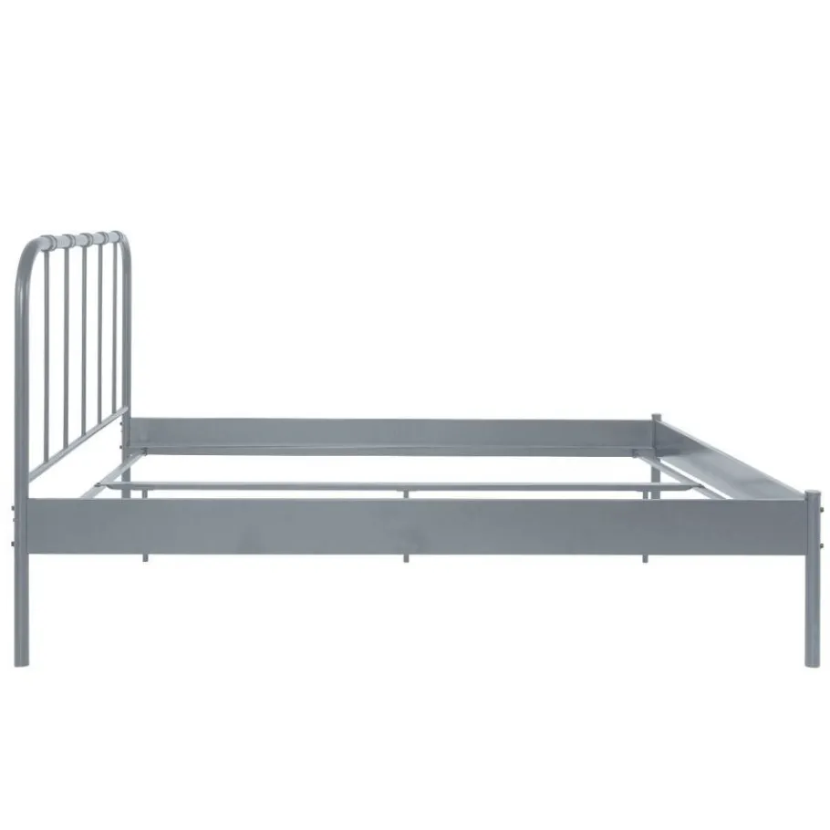 Outlet Wohnen Metall Bett in Grau - Uvienna