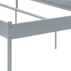 Outlet Wohnen Metall Bett in Grau - Uvienna