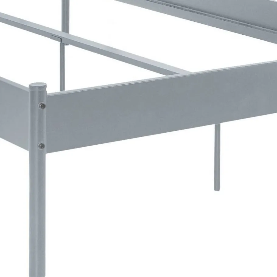 Outlet Wohnen Metall Bett in Grau - Uvienna