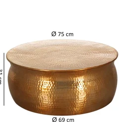 Sale Wohnen Metall Design Sofatisch in Gold - Lucios