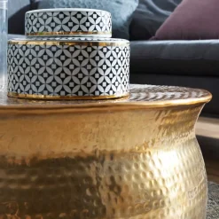 Sale Wohnen Metall Design Sofatisch in Gold - Lucios