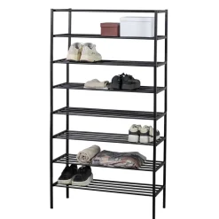 Discount Wohnen Metallregal mit acht Schuhgittern - Top