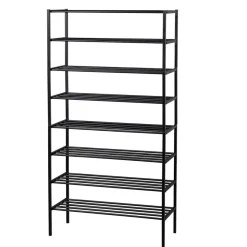 Discount Wohnen Metallregal mit acht Schuhgittern - Top