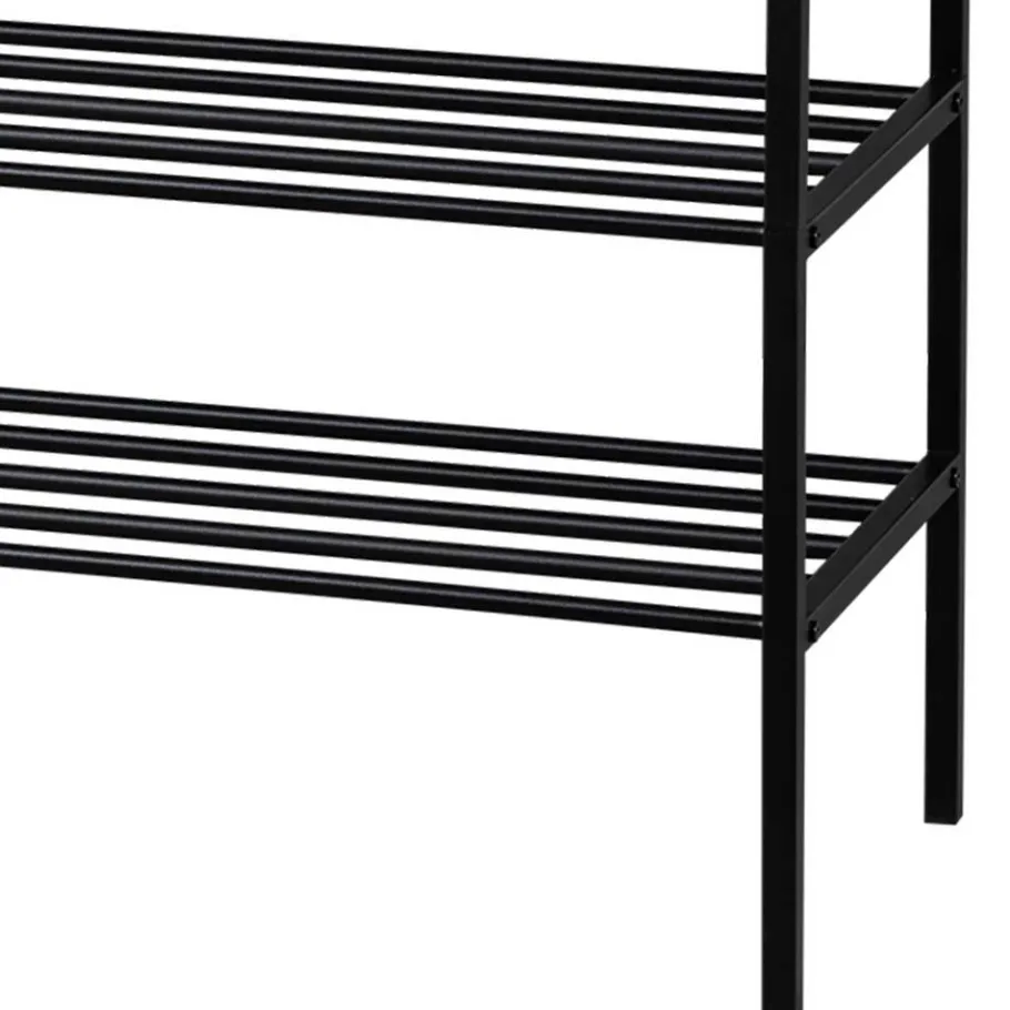 Discount Wohnen Metallregal mit acht Schuhgittern - Top