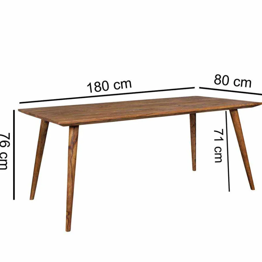 Discount Wohnen Mid-Century Tisch Cospic in rechteckig oder quadratisch