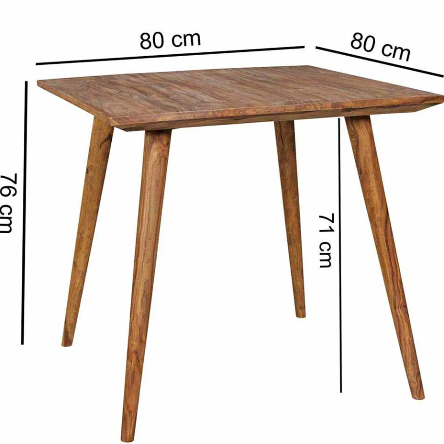 Discount Wohnen Mid-Century Tisch Cospic in rechteckig oder quadratisch