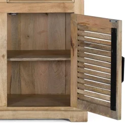 New Wohnen Modern Country Anrichte mit Lamellentüren - Muray