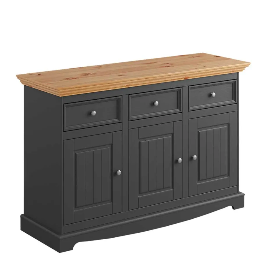 Clearance Wohnen Modern Country Kombi-Kommode 130 cm breit - Eromsia