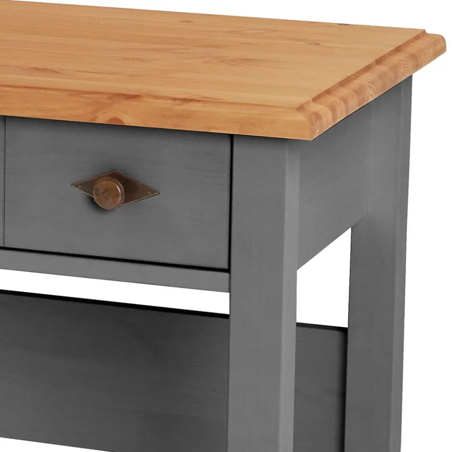 Online Wohnen Modern Country Schreibtisch zweifarbig - Cempino