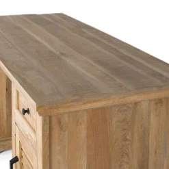 Best Wohnen Modern Country Schreibtisch mit Lamellentüren - Muray