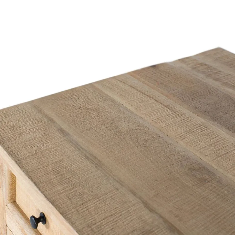 Best Wohnen Modern Country Schreibtisch mit Lamellentüren - Muray