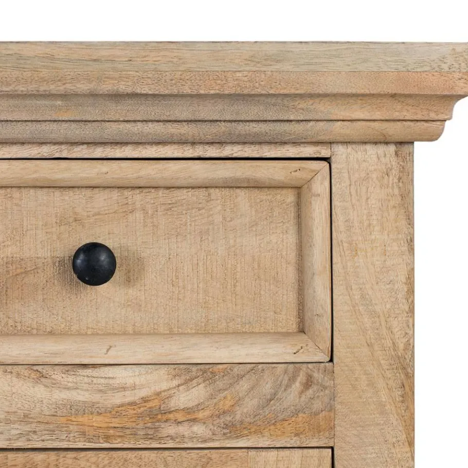 Best Wohnen Modern Country Schreibtisch mit Lamellentüren - Muray