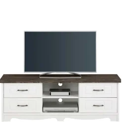 Best Wohnen Modern Country TV Board aus Kiefer - Ayrinu