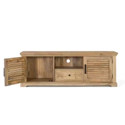 Sale Wohnen Modern Country TV Board mit Lamellentüren - Muray