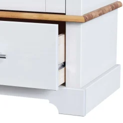 Discount Wohnen Modern Country Wohnzimmerschrank zweifarbig - Eyzaco