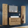Best Wohnen Moderne Badmöbel im Holzlook - Toulon (vierteilig)