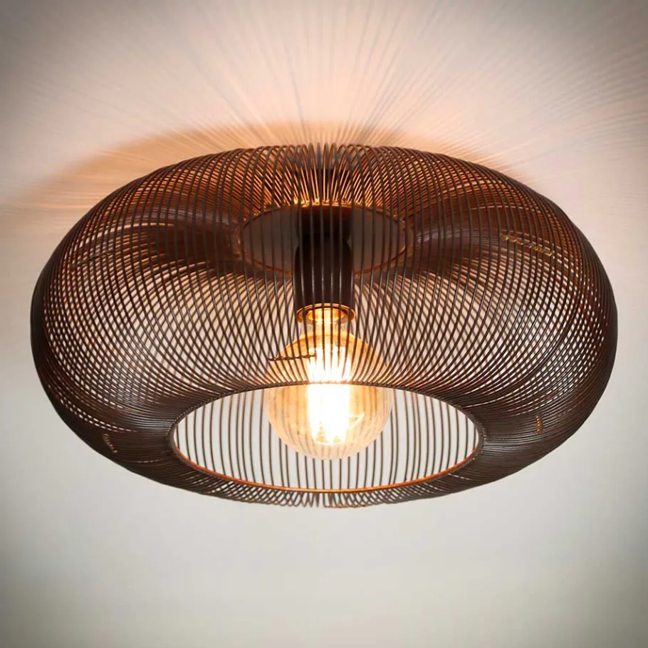 Discount Wohnen Moderne Deckenleuchte in Bronzefarben - Praguera