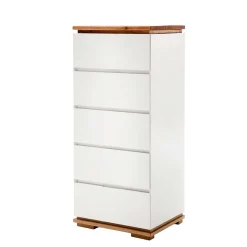Sale Wohnen Moderne Hochkommode in Weiß - Vangels