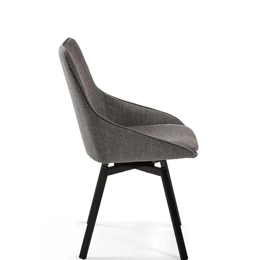 Best Wohnen Moderne Schalensitz Stühle in Grau - Runina (2er Set)