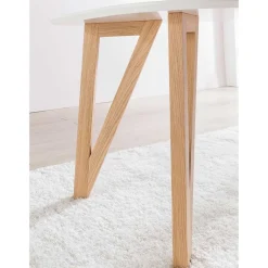 Outlet Wohnen Moderne Tischgruppe mit Armlehnstühlen - Glamoure (fünfteilig)