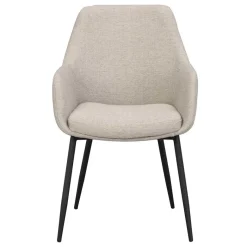 Sale Wohnen Moderne Tischsessel in Beige & Schwarz - Zoalyn (2er Set)