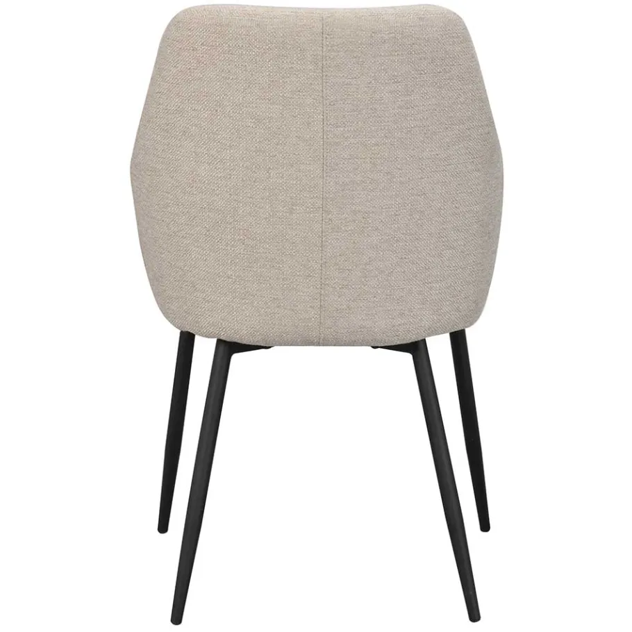 Sale Wohnen Moderne Tischsessel in Beige & Schwarz - Zoalyn (2er Set)