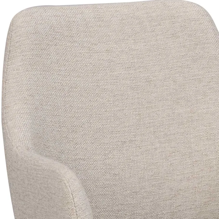 Sale Wohnen Moderne Tischsessel in Beige & Schwarz - Zoalyn (2er Set)