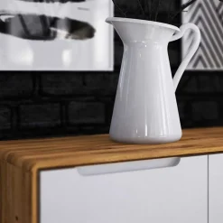 Sale Wohnen Moderne 2-türige Kommode in Weiß & Wildeiche - Diesta