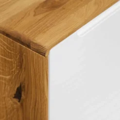 Sale Wohnen Moderne 2-türige Kommode in Weiß & Wildeiche - Diesta