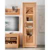 Discount Wohnen Moderne 1-türige Vitrine aus Kernbuche geölt - Sarosca