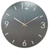 Discount Wohnen Moderne Wanduhr aus Stahl in Rund - Emsa