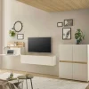 Discount Wohnen Moderne Wohnzimmereinrichtung Schrank Set - Nonessia (dreiteilig)