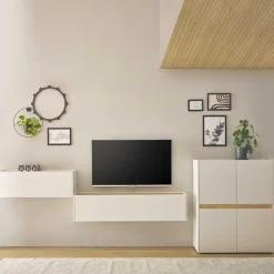 Discount Wohnen Moderne Wohnzimmereinrichtung Schrank Set - Nonessia (dreiteilig)