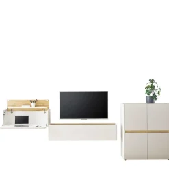 Discount Wohnen Moderne Wohnzimmereinrichtung Schrank Set - Nonessia (dreiteilig)