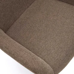 Online Wohnen Moderner Chenille Sessel in Hellbraun - Mosso
