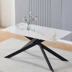 Hot Wohnen Moderner Design-Esszimmertisch aus Sinterstein - Futriva