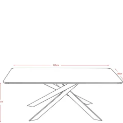 Hot Wohnen Moderner Design-Esszimmertisch aus Sinterstein - Futriva