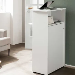 Discount Wohnen Moderner Office Tresen in Weiß - Afrina