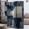 New Wohnen Moderner Paravent mit Beton Quader Motiv - Cosmonata