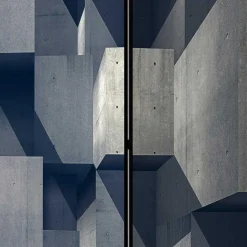 New Wohnen Moderner Paravent mit Beton Quader Motiv - Cosmonata
