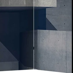 New Wohnen Moderner Paravent mit Beton Quader Motiv - Cosmonata