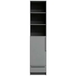 Discount Wohnen Moderner Schrank in Beton Grau - Almond