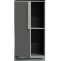 Discount Wohnen Moderner Schrank in Beton Grau - Almond