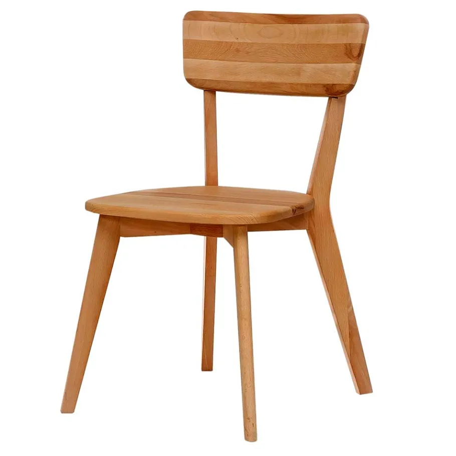 Clearance Wohnen Moderner Stuhl aus Kernbuche Massivholz - Brossan