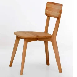Clearance Wohnen Moderner Stuhl aus Kernbuche Massivholz - Brossan